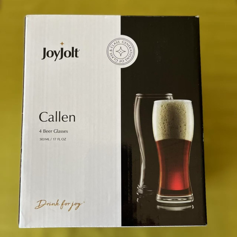 4 Beer Glasses 17 Fl oz